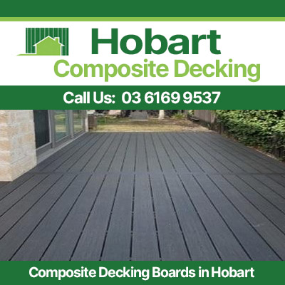 Grey composite decking boards for spacious outdoor entertaining areas in Hobart