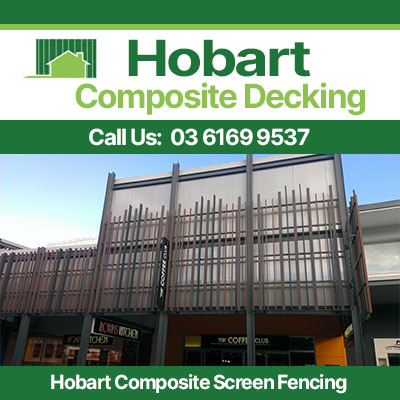 Modern composite screen fencing for privacy and outdoor areas in Hobart